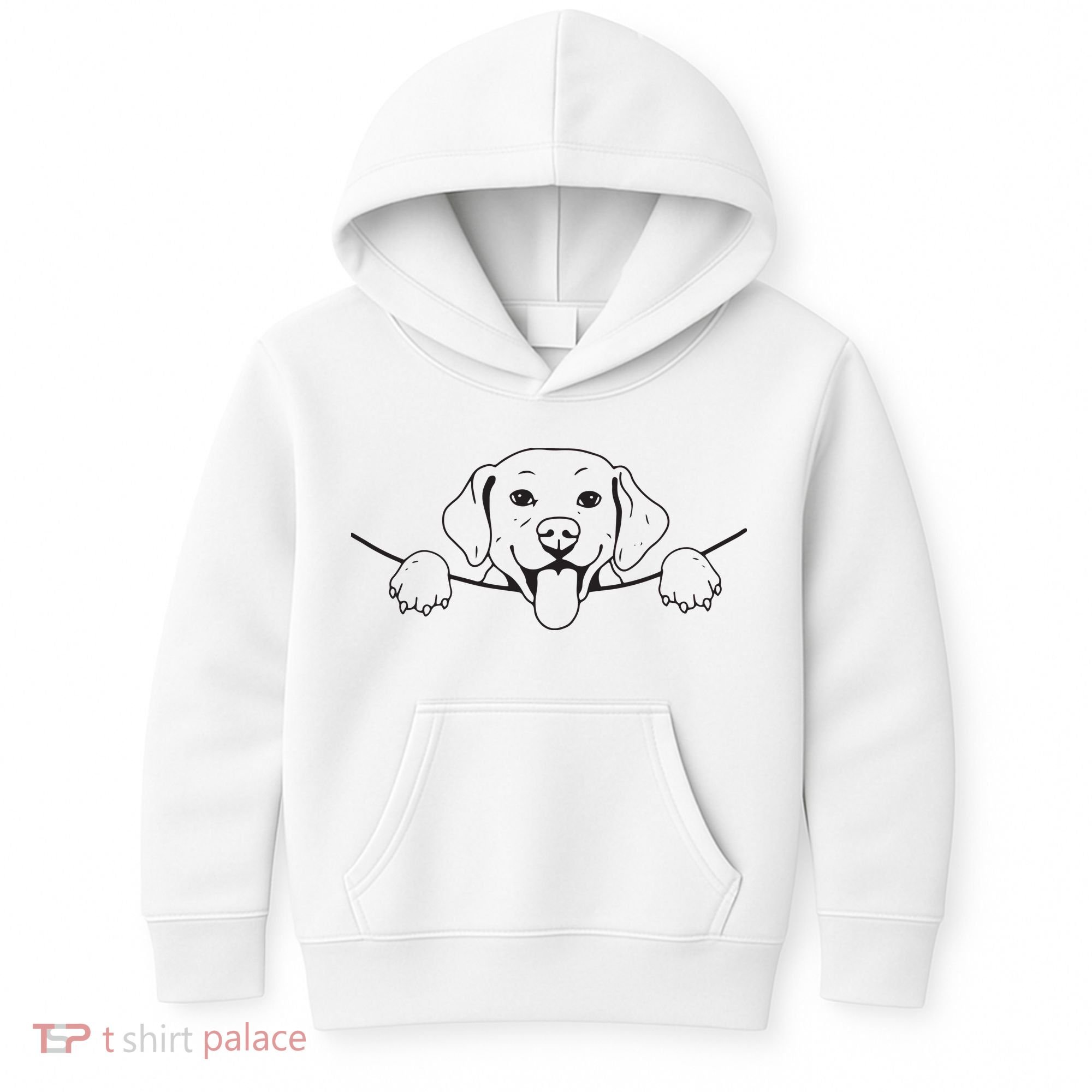 Labrador T Lab Dog Yellow Black Labrador Retriever Kids Hoodie