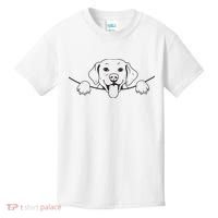 Labrador T Lab Dog Yellow Black Labrador Retriever Kids T-Shirt thumb 0