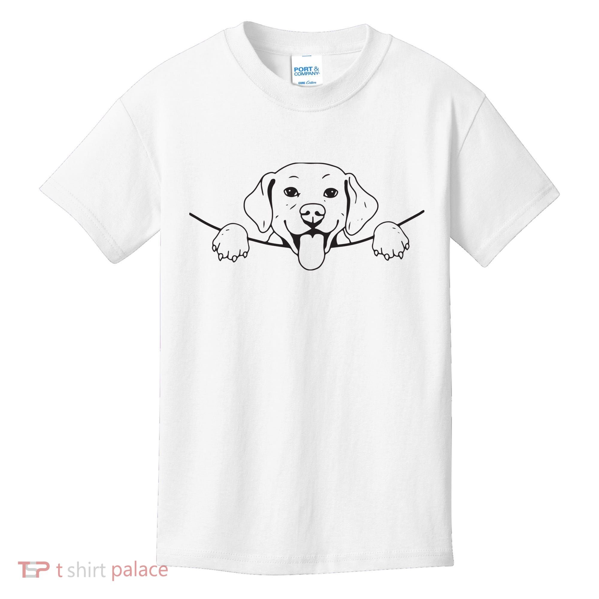 Labrador T Lab Dog Yellow Black Labrador Retriever Kids T-Shirt