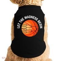Let The Madness Begin Long Sleeve Basketball Doggie Tank thumb 0