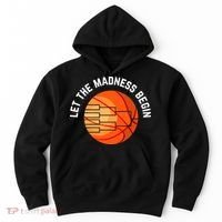 Let The Madness Begin Long Sleeve Basketball Hoodie thumb 0
