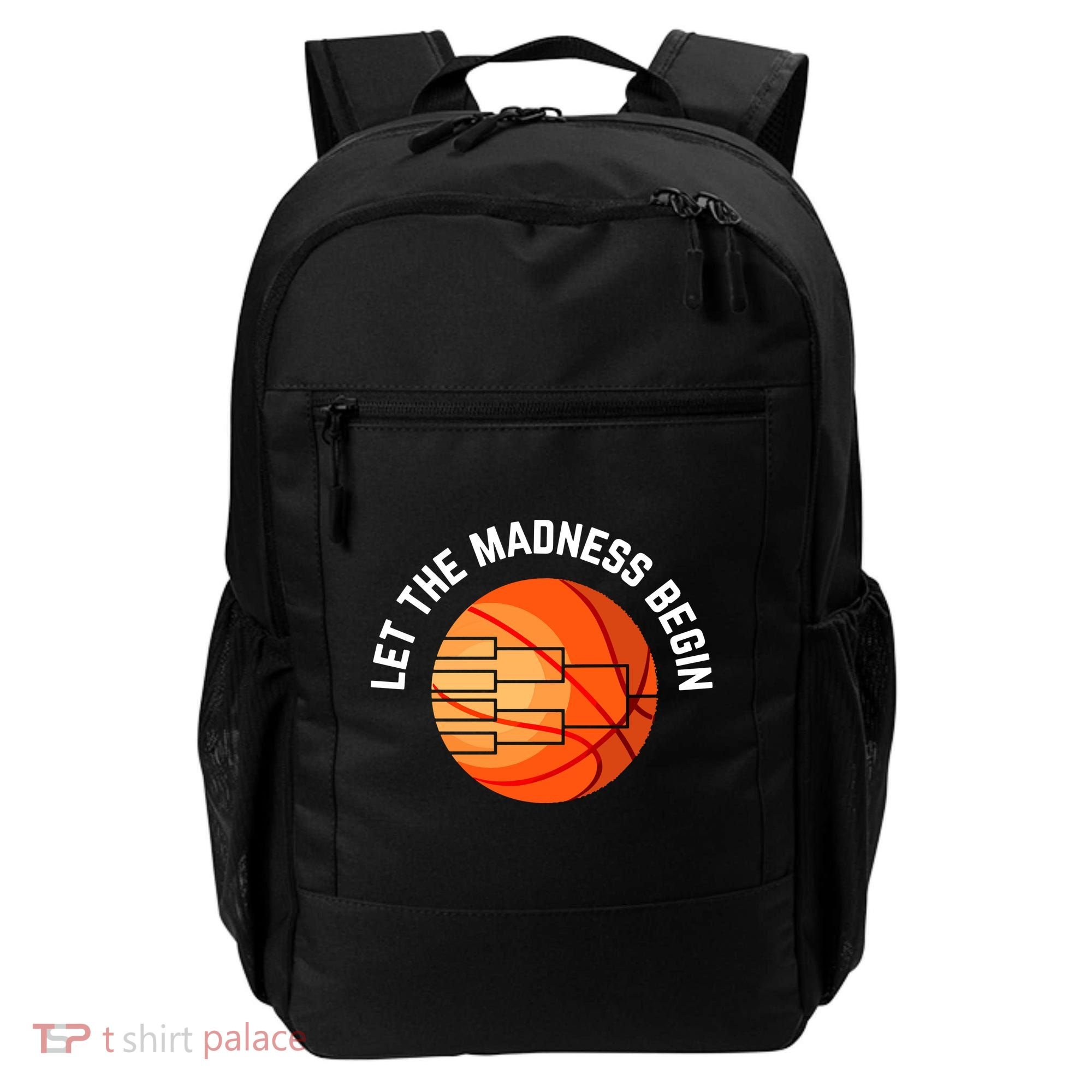 Let The Madness Begin Long Sleeve Basketball Backpack