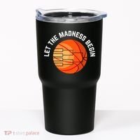 Let The Madness Begin Long Sleeve Basketball Tumbler thumb 0
