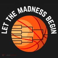 Let The Madness Begin Long Sleeve Basketball Mousepad thumb 1