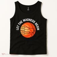 Let The Madness Begin Long Sleeve Basketball Tank Top thumb 2