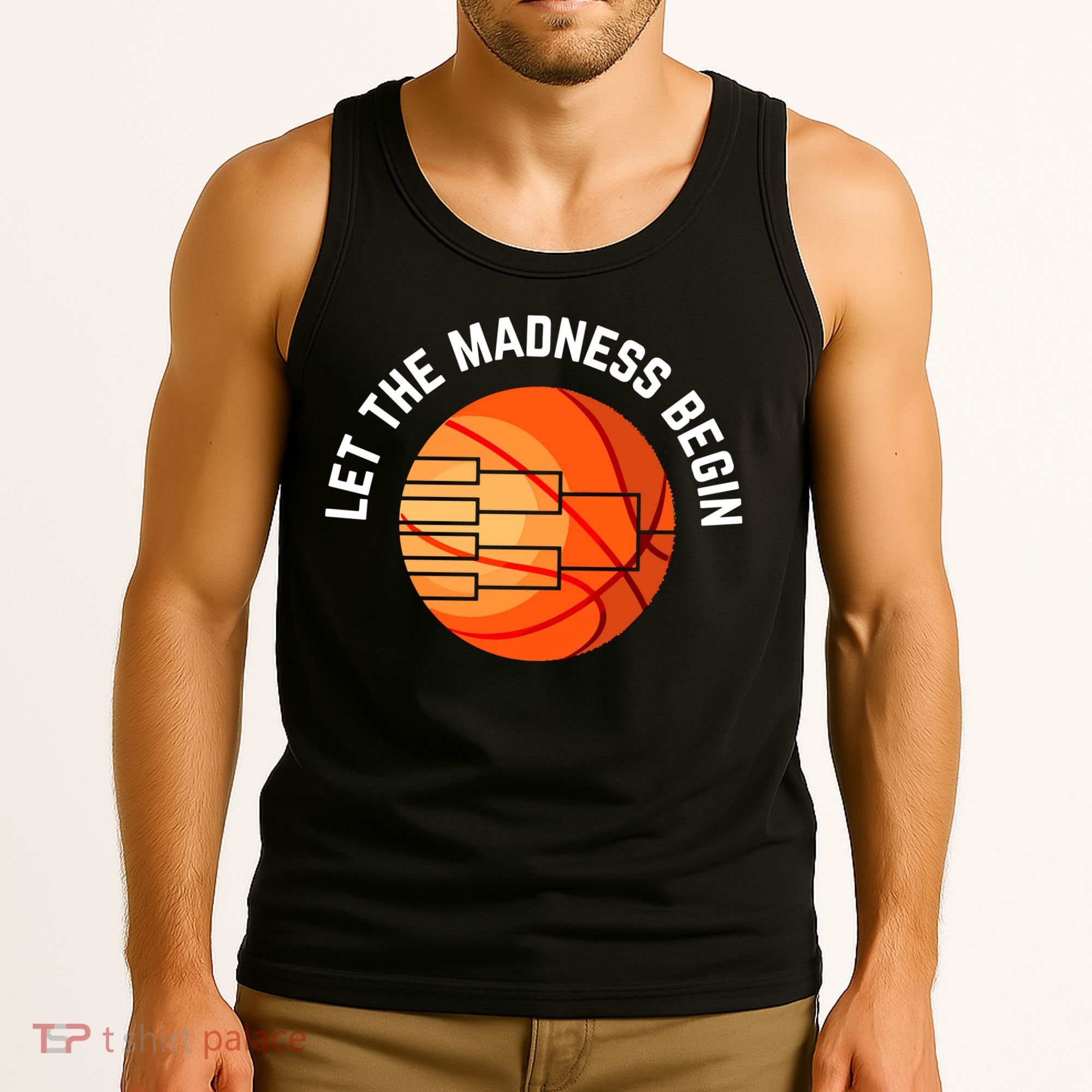 Let The Madness Begin Long Sleeve Basketball Tank Top