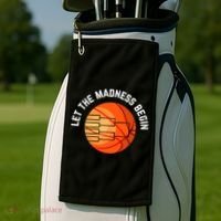 Let The Madness Begin Long Sleeve Basketball Golf Towel thumb 2