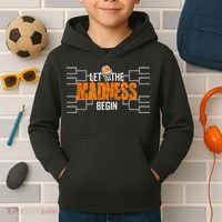 Let the madness begin Basketball Madness College March Kids Hoodie thumb 2