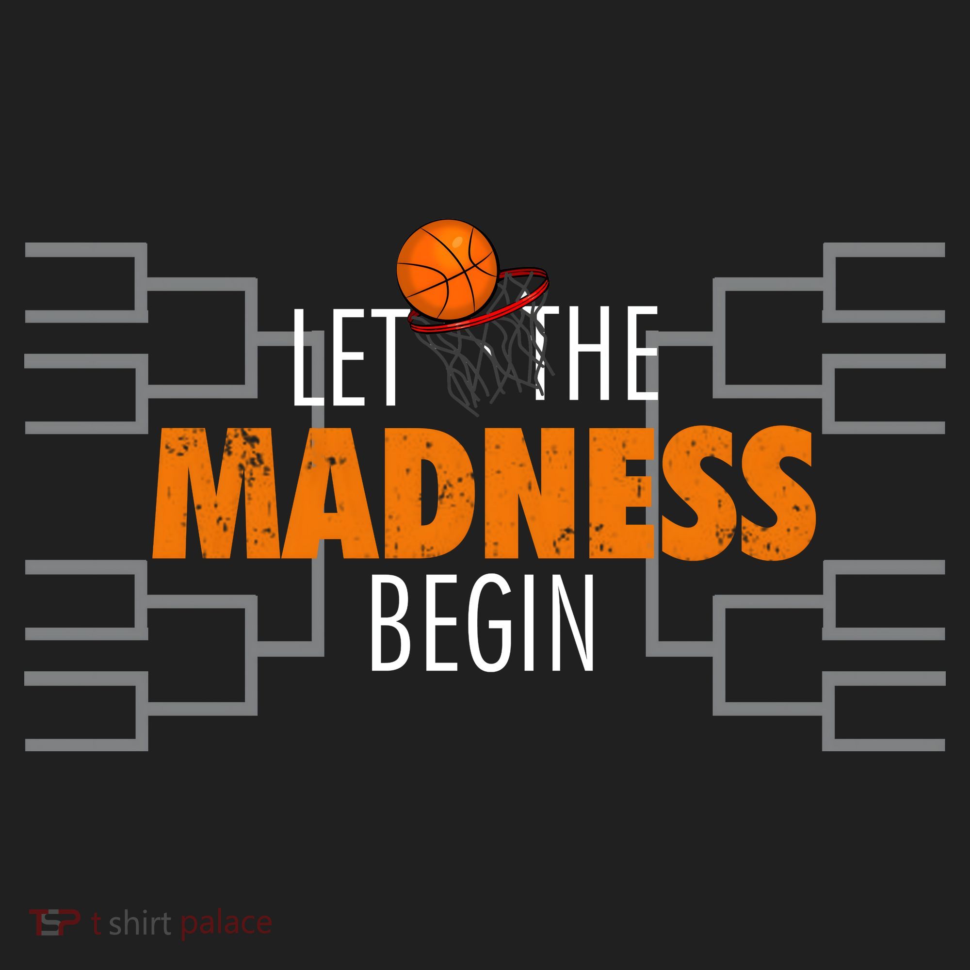 Let The Madness Begin A Funny Gift For Basketball Madness College March Premium Beanie