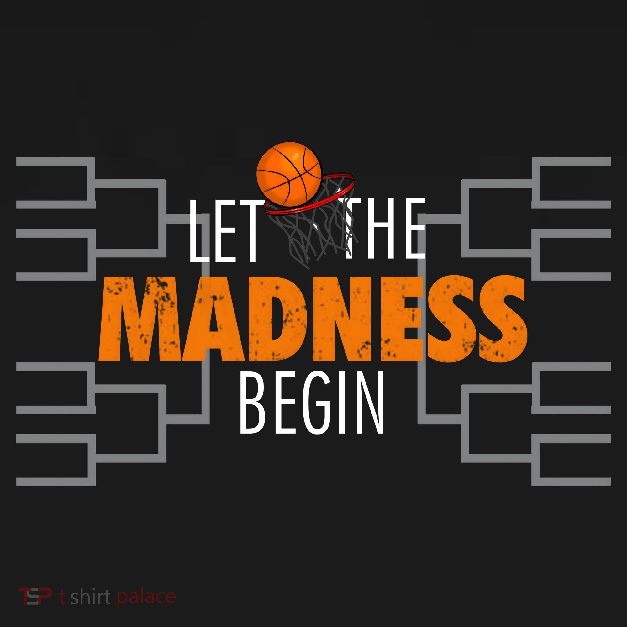 Let The Madness Begin A Funny Gift For Basketball Madness College March Premium Women's Hoodie