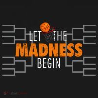 Let The Madness Begin A Funny Gift For Basketball Madness College March Premium Ornament thumb 1