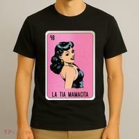 La Tia Mamacita Mexican Slang Chicano Bingo Cards T-Shirt thumb 3
