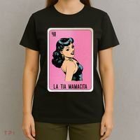 La Tia Mamacita Mexican Slang Chicano Bingo Cards T-Shirt thumb 4