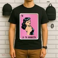 La Tia Mamacita Mexican Slang Chicano Bingo Cards T-Shirt thumb 6