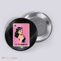 La Tia Mamacita Mexican Slang Chicano Bingo Cards Button thumb 0