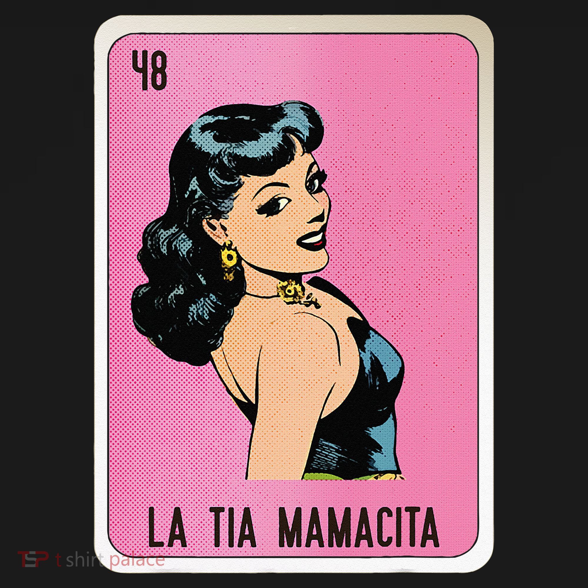 La Tia Mamacita Mexican Slang Chicano Bingo Cards Women's Hoodie