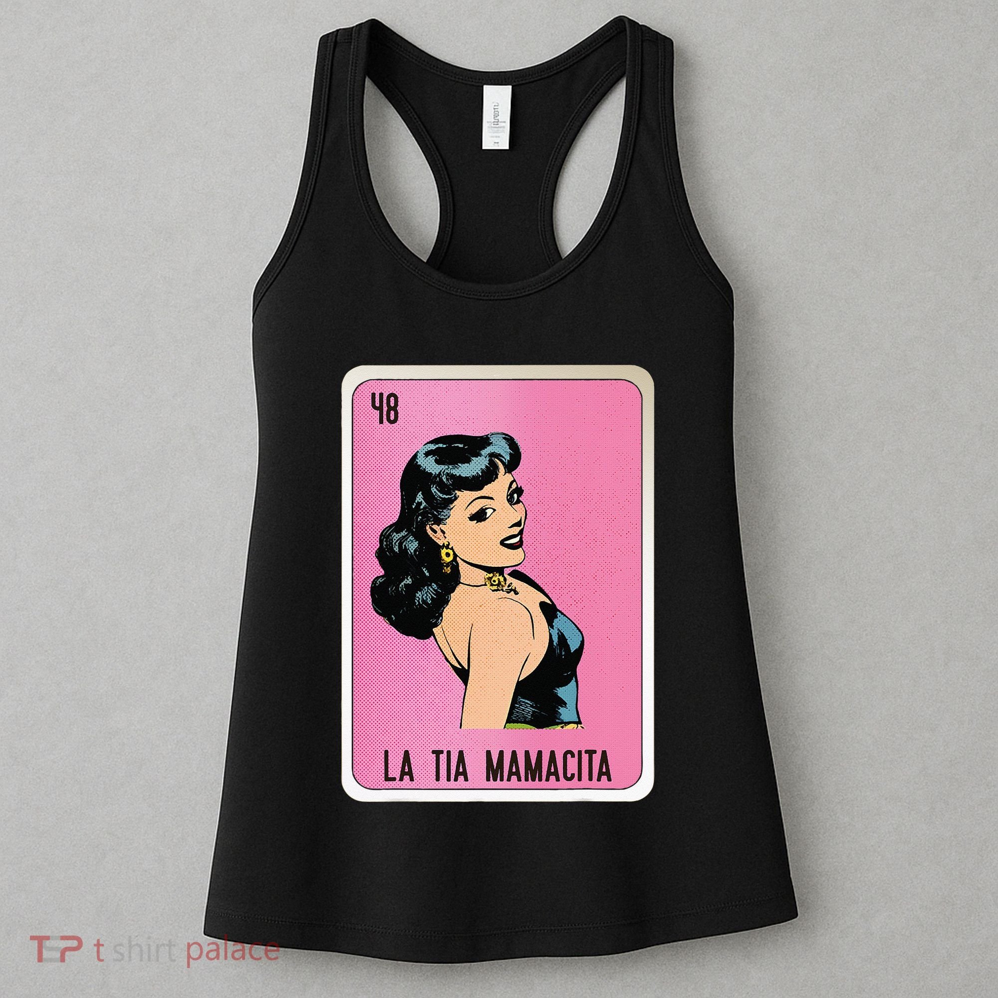 La Tia Mamacita Mexican Slang Chicano Bingo Cards Women's Tank Top