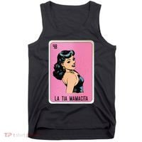 La Tia Mamacita Mexican Slang Chicano Bingo Cards Tank Top thumb 0