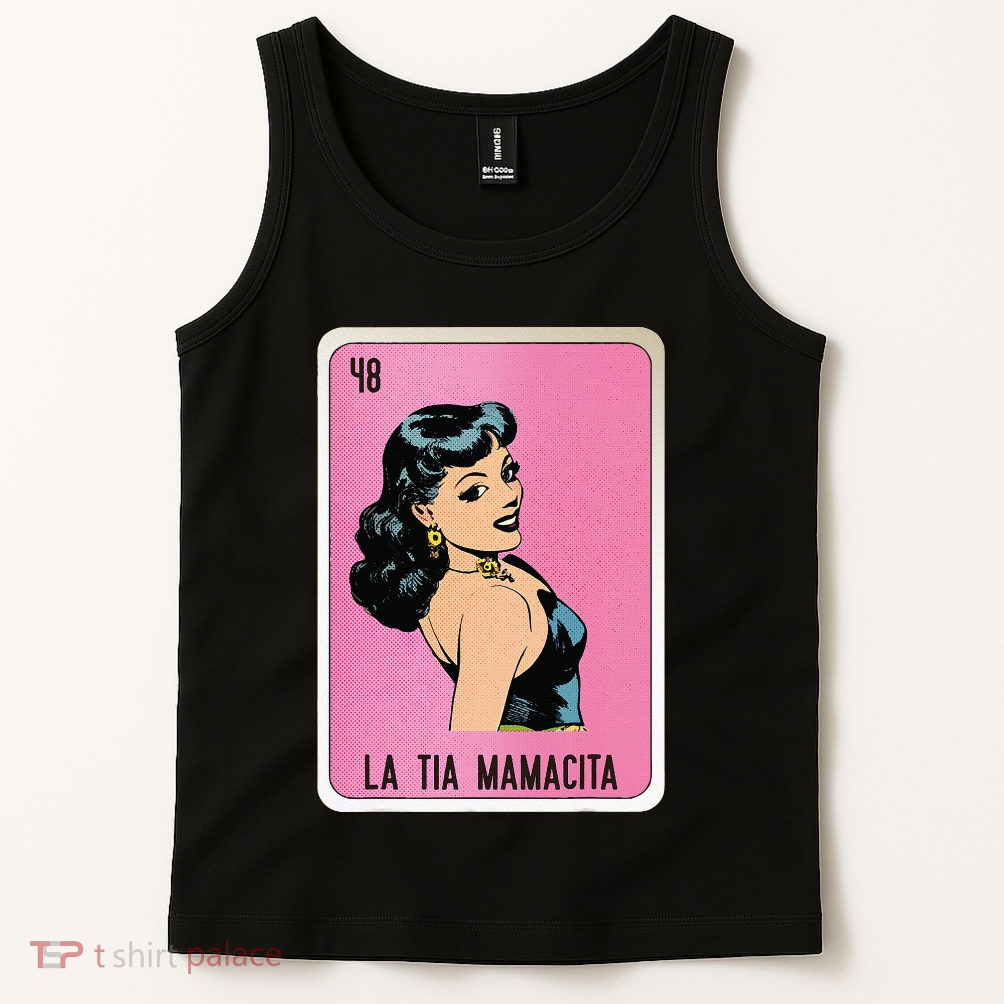 La Tia Mamacita Mexican Slang Chicano Bingo Cards Tank Top