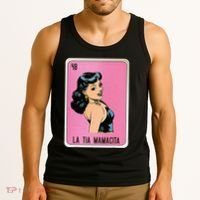 La Tia Mamacita Mexican Slang Chicano Bingo Cards Tank Top thumb 3
