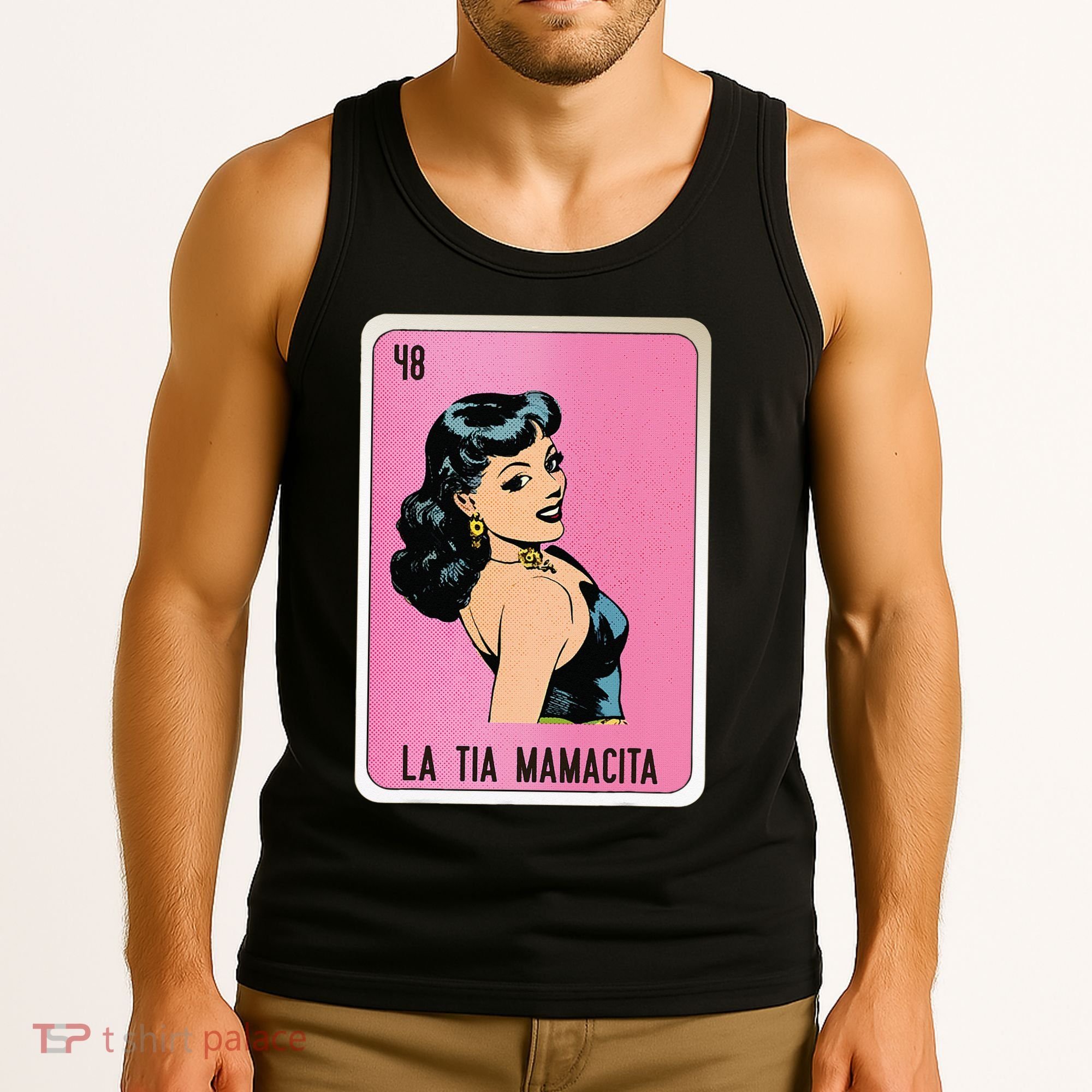 La Tia Mamacita Mexican Slang Chicano Bingo Cards Tank Top