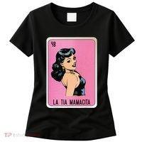 La Tia Mamacita Mexican Slang Chicano Bingo Cards Women's T-Shirt thumb 0