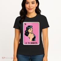 La Tia Mamacita Mexican Slang Chicano Bingo Cards Women's T-Shirt thumb 4