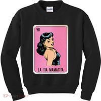 La Tia Mamacita Mexican Slang Chicano Bingo Cards Kids Sweatshirt thumb 0