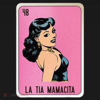 La Tia Mamacita Mexican Slang Chicano Bingo Cards Kids Sweatshirt thumb 2