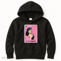 La Tia Mamacita Mexican Slang Chicano Bingo Cards Kids Hoodie thumb 0