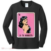 La Tia Mamacita Mexican Slang Chicano Bingo Cards Kids Long Sleeve Shirt thumb 0