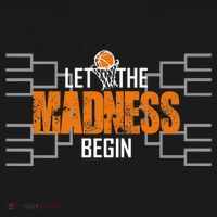 Let The Madness Begin A Funny Gift For Basketball Madness College March Premium Mousepad thumb 1