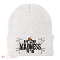 Let The Madness Begin College March Brackets Tournament Beanie thumb 0