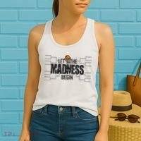 Let The Madness Begin College March Brackets Tournament Women's Tank Top thumb 2