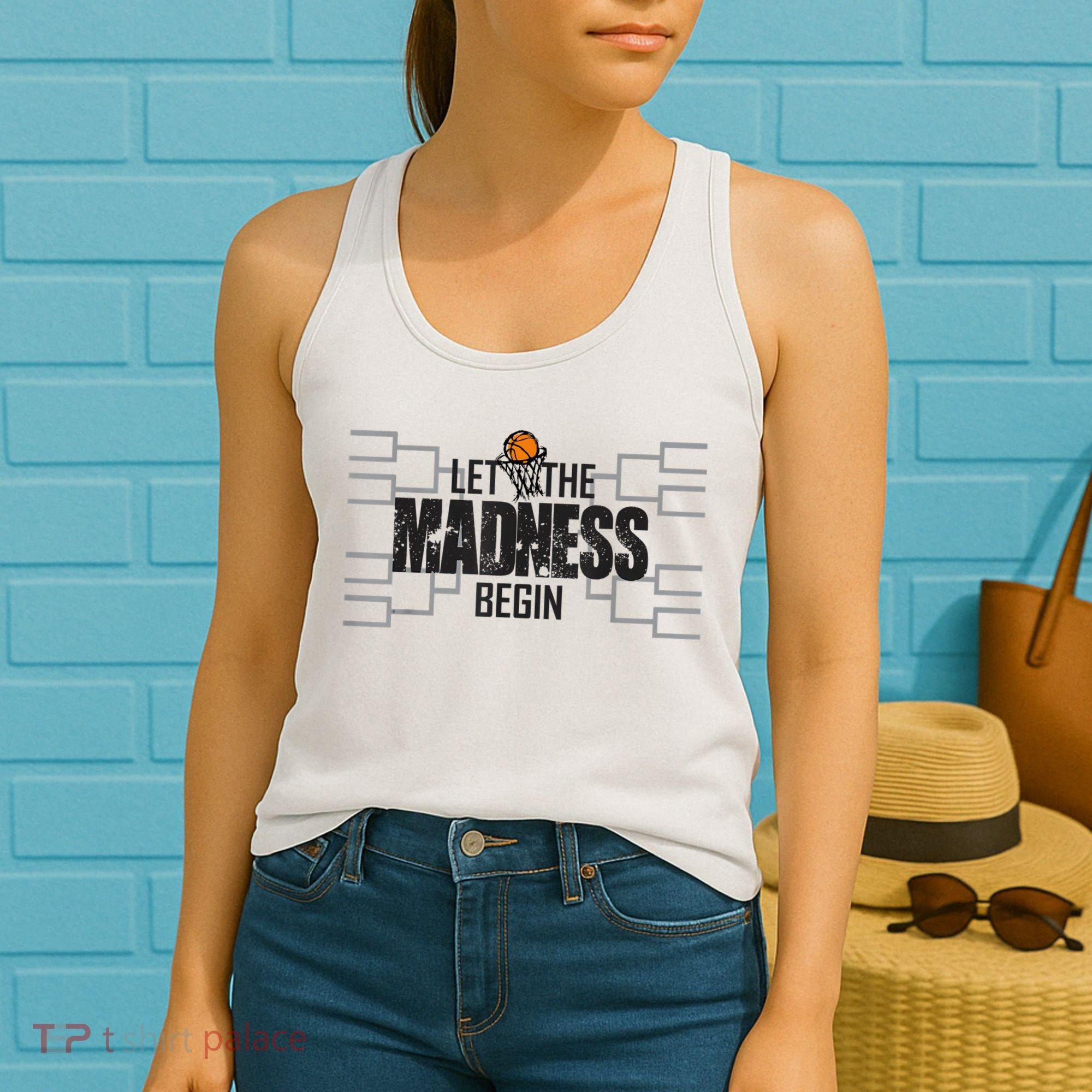 Let The Madness Begin College March Brackets Tournament Women's Tank Top