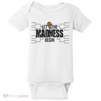 Let The Madness Begin College March Brackets Tournament Baby Bodysuit thumb 0