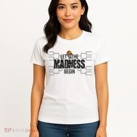 Let The Madness Begin College March Brackets Tournament Women's T-Shirt thumb 4