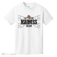 Let The Madness Begin College March Brackets Tournament Kids T-Shirt thumb 0