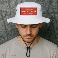 Lonious Thee Monk I Paused My Jazz Fusion To Be Here Bucket Hat thumb 2