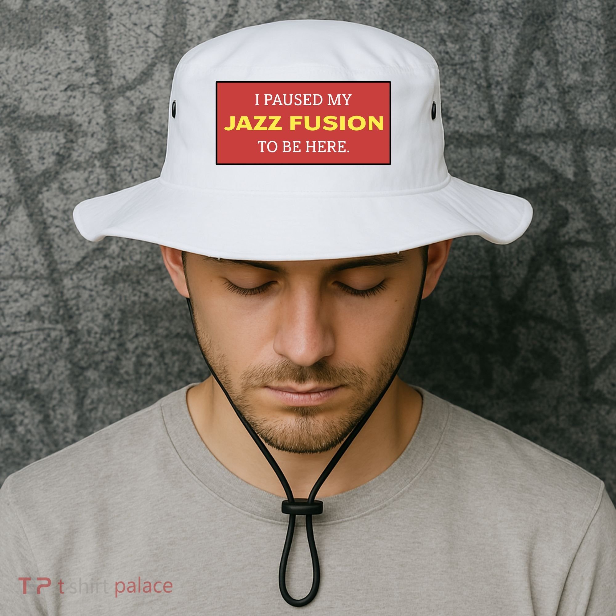 Lonious Thee Monk I Paused My Jazz Fusion To Be Here Bucket Hat