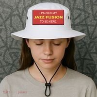 Lonious Thee Monk I Paused My Jazz Fusion To Be Here Bucket Hat thumb 3