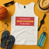 Lonious Thee Monk I Paused My Jazz Fusion To Be Here Tank Top thumb 4
