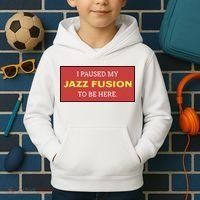 Lonious Thee Monk I Paused My Jazz Fusion To Be Here Kids Hoodie thumb 2