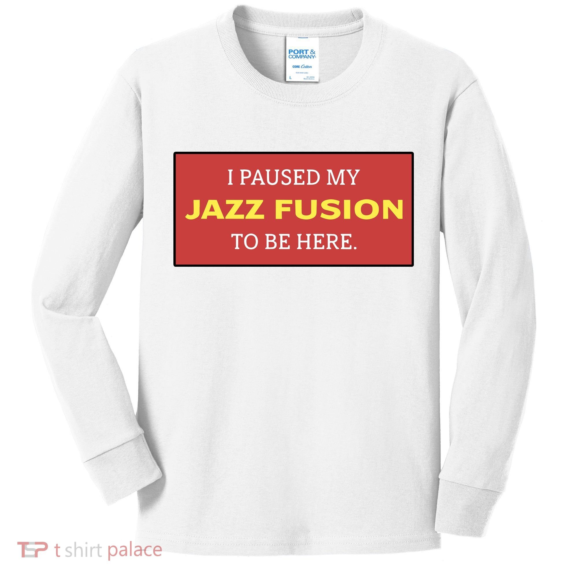 Lonious Thee Monk I Paused My Jazz Fusion To Be Here Kids Long Sleeve Shirt