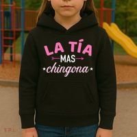 La TíA Mas Chingona Kids Hoodie thumb 3