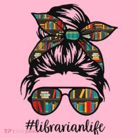 Librarian Teacher Messy Bun Life Book Library Back To School Coaster thumb 2