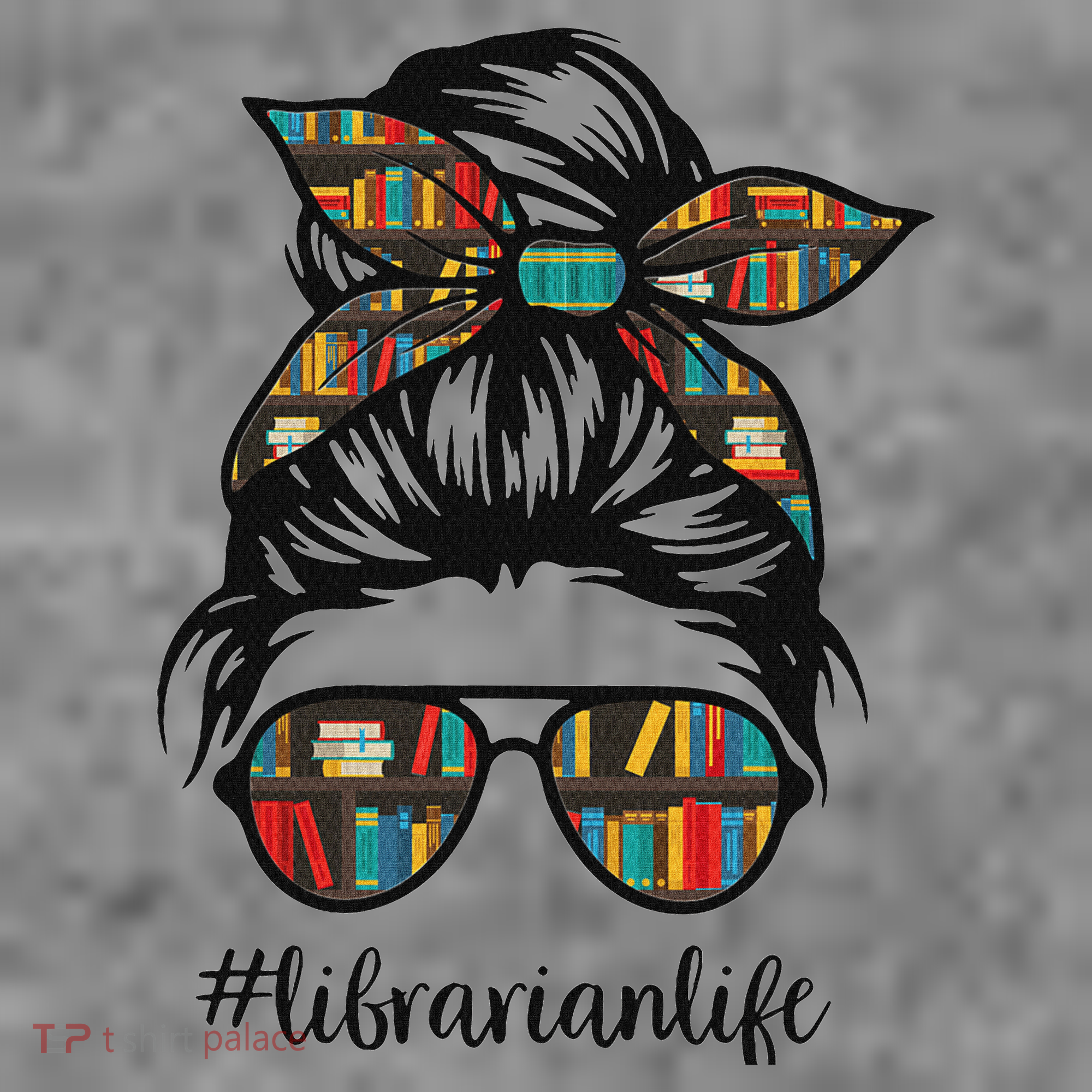 Librarian Teacher Messy Bun Life Book Library Back To School Toddler Hoodie
