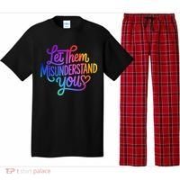 Let Them Misunderstand You Funny Mental Health Pajama Set thumb 0