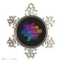 Let Them Misunderstand You Funny Mental Health Ornament thumb 0