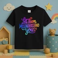 Let Them Misunderstand You Funny Mental Health Toddler T-Shirt thumb 3